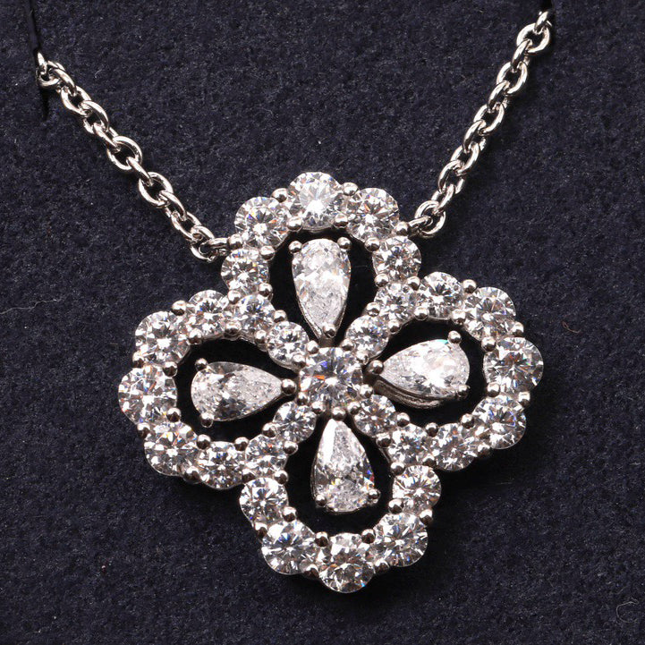 [Imperial] LOOP NECKLACE FULL MOTIF DIAMOND 16MM MULTIPLE COLORS