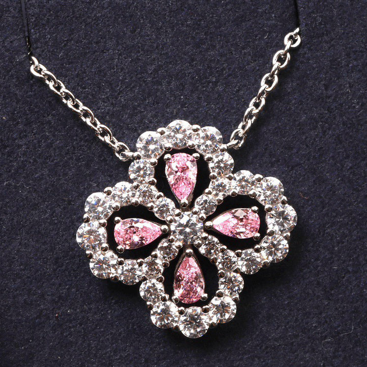 [Imperial] LOOP NECKLACE FULL MOTIF DIAMOND 16MM MULTIPLE COLORS