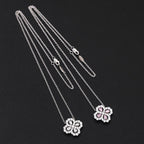[Imperial] LOOP NECKLACE FULL MOTIF DIAMOND 16MM MULTIPLE COLORS