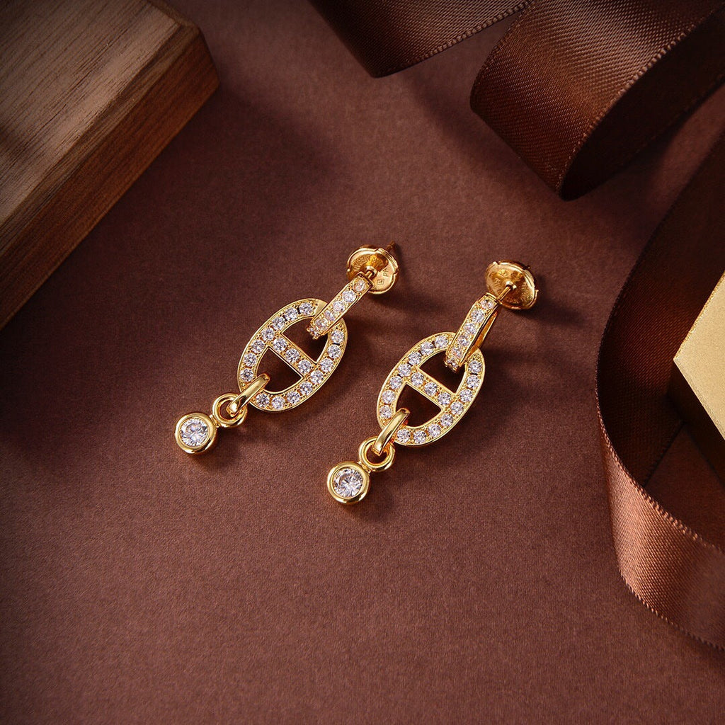 [Imperial] HM CHAINE DIAMOND EARRINGS
