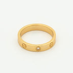 [Imperial] LOVE RING 4MM 1 DIAMOND PINK GOLD