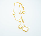 [Imperial] CLOVER MOTHER OF PEARL NECKLACE 6 MOTIF