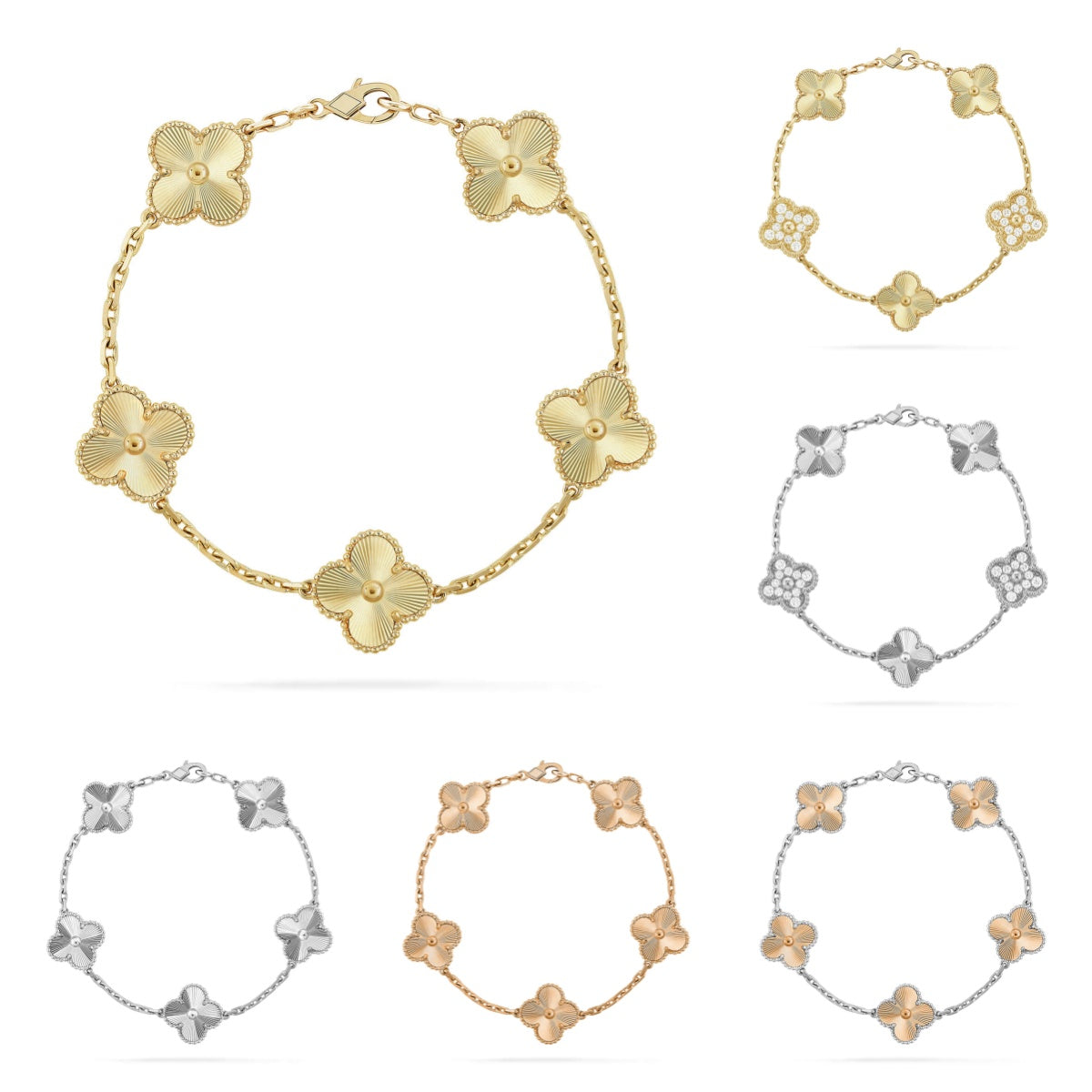 [Imperial]New  CLOVER 5 MOTIF LASER BRACELET COLLECTION