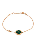 [Imperial] SUN MALACHITE 1 DIAMOND PINK GOLD BRACELET