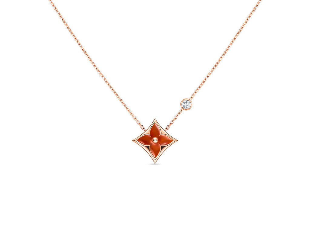 [Imperial] STAR NECKLACE PINK GOLD 1 DIAMOND