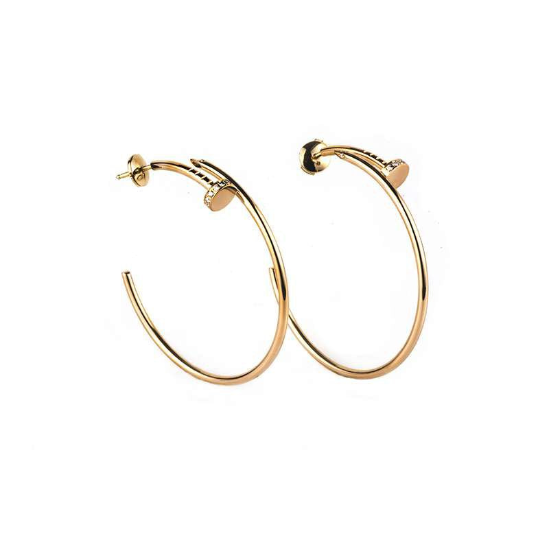 [Imperial] JUSTE EARRINGS GOLD DIAMONDS 1.8MM