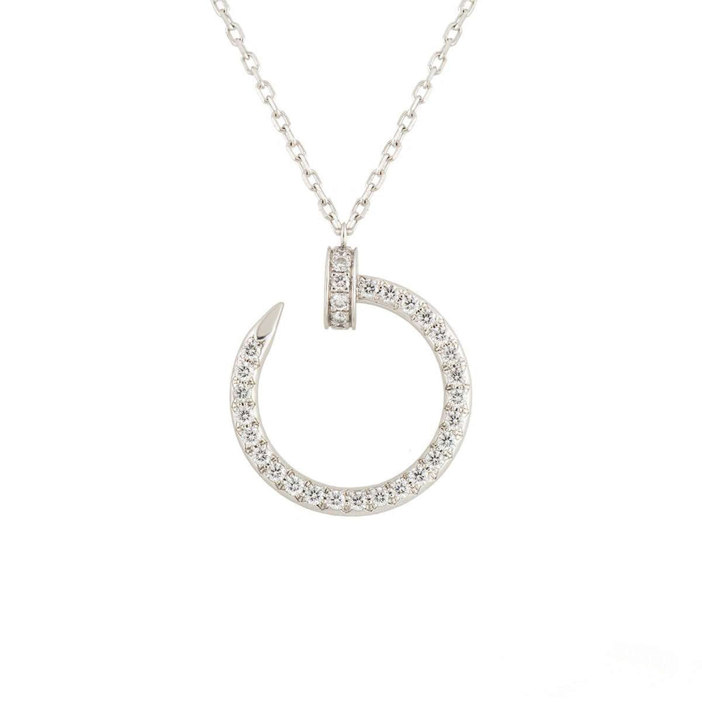 [Imperial] JUSTE NECKLACE SILVER DIAMONDS