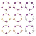 [Imperial]New  CLOVER 5 MOTIF VIOLET BRACELET COLLECTION