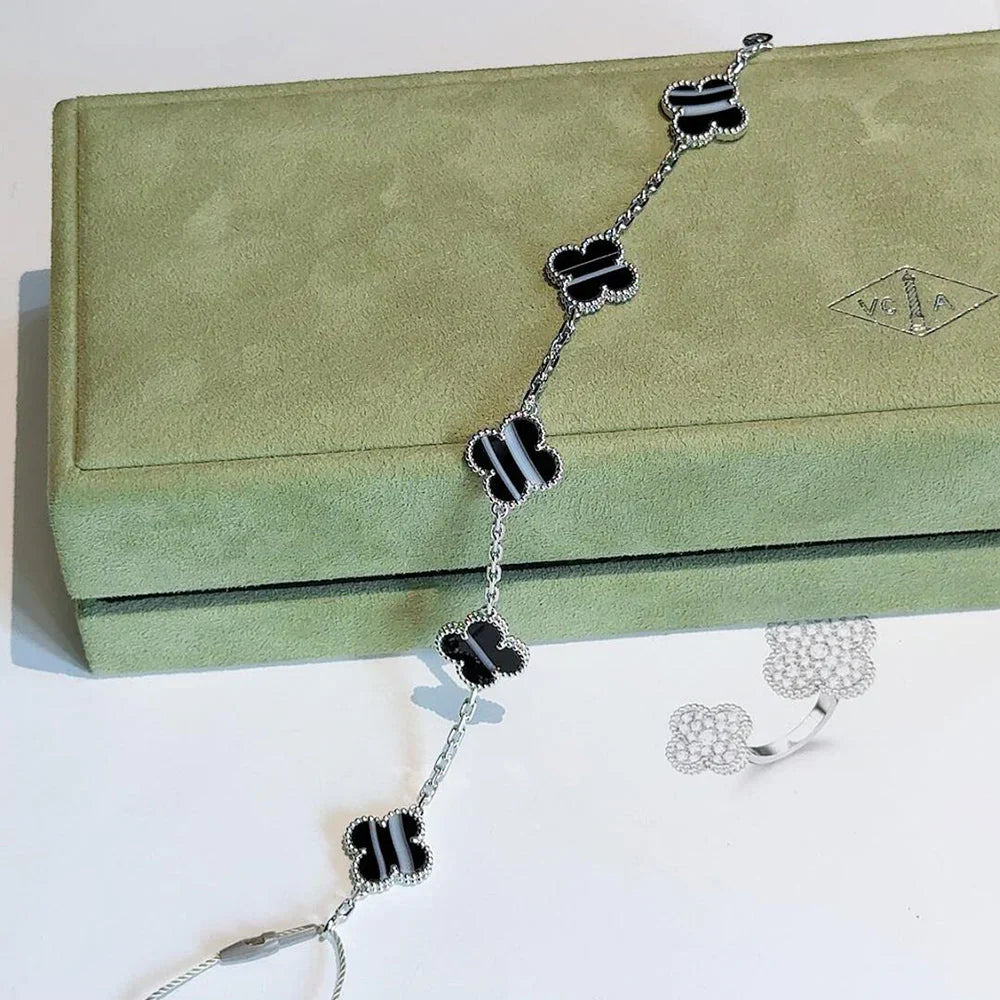 [Imperial]New  CLOVER 5 MOTIF PULSAR STONE BRACELET COLLECTION