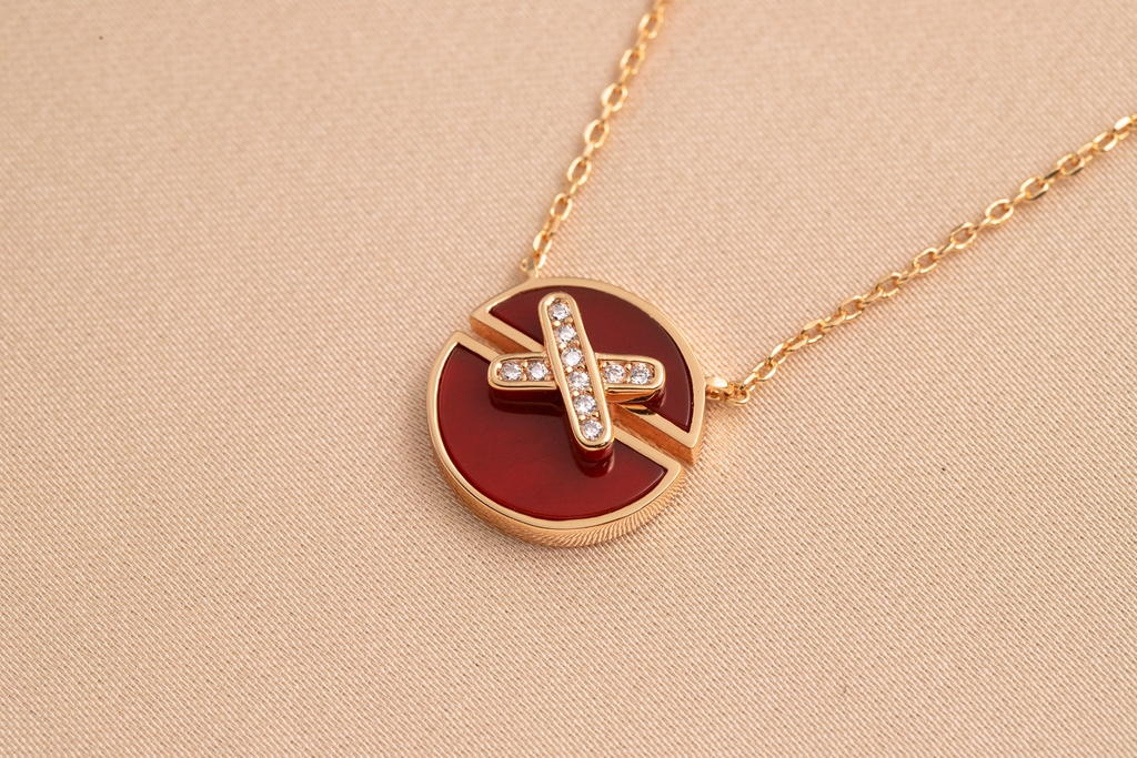 [Imperial] JEUX DE PINK GOLD DIAMOND NECKLACE