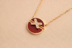 [Imperial] JEUX DE ROSE GOLD DIAMOND NECKLACE