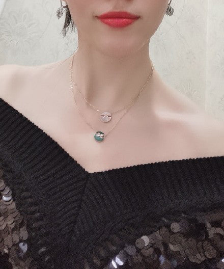[Imperial] JEUX DE ROSE GOLD DIAMOND NECKLACE