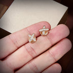 [Imperial] JEUX DE GOLD DIAMOND EARRINGS