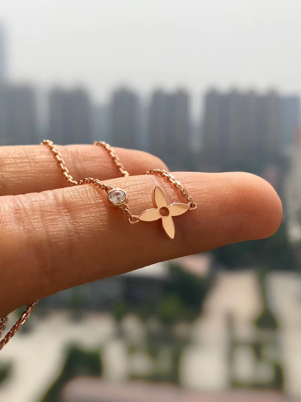 [Imperial] BLOSSOM PENDANT PINK GOLD AND DIAMOND