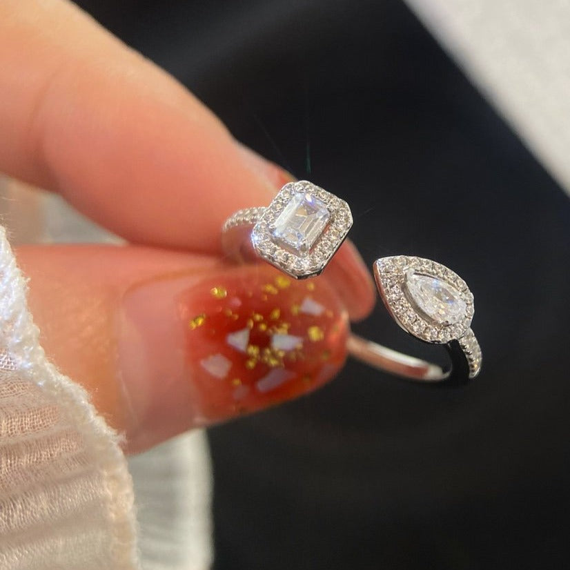 [Imperial] MY TWIN TOI & MOI SILVER DIAMOND RING