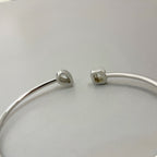 [Imperial] JONC FLEX MY TWIN TOI & MOI SILVER DIAMOND BRACELET