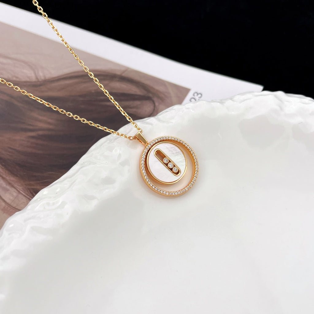 [Imperial]  MOVE MM NACRE BLANCHE DIAMOND NECKLACE