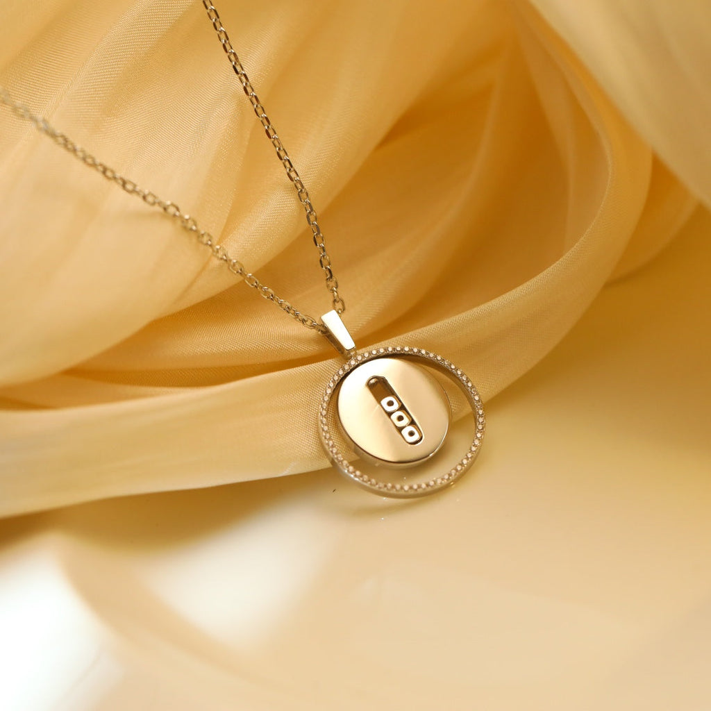 [Imperial]  MOVE MM SILVER DIAMOND NECKLACE
