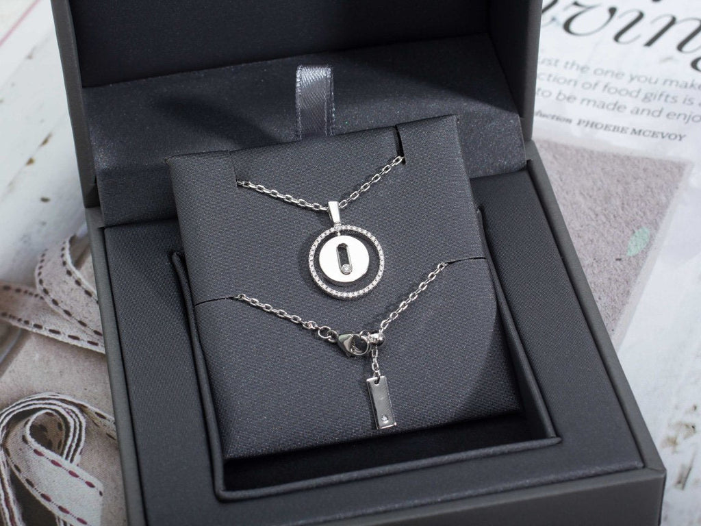 [Imperial]  MOVE PM NECKLACE SILVER DIAMOND