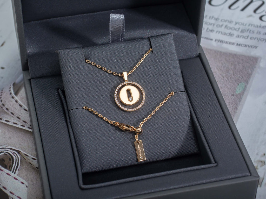 [Imperial]  MOVE PM NECKLACE PINK GOLD DIAMOND