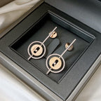 [Imperial]  MOVE ARROW PINK GOLD DIAMOND EARRINGS