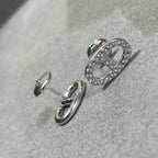 [Imperial] HM FULL DIAMOND PIG NOSE STUD EARRINGS