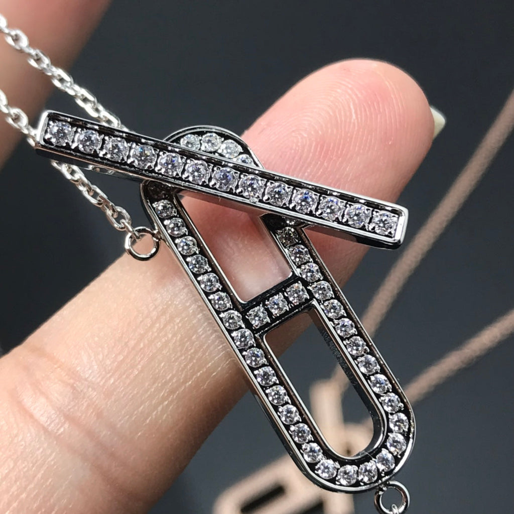 [Imperial] HM NECKLACE PLATINUM ROSE GOLD DIAMOND