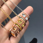 [Imperial] H NECKLACE BROWN