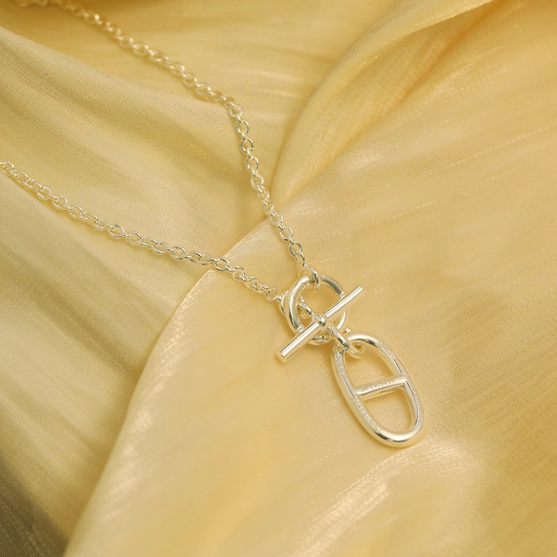 [Imperial] HM CHAINE D'ANCRE PENDANT NECKLACE STERLING SILVER