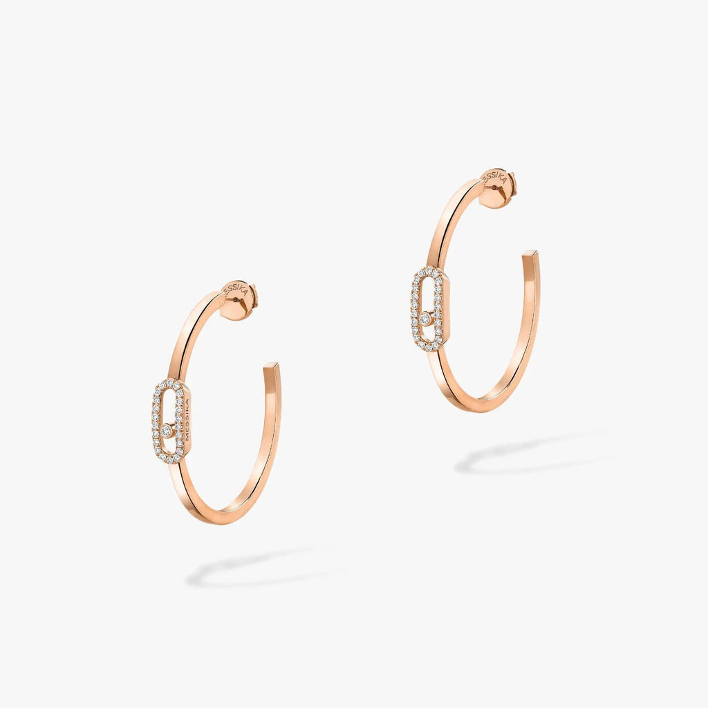 [Imperial] CREOLES MOVE UNO PM DIAMOND EARRINGS