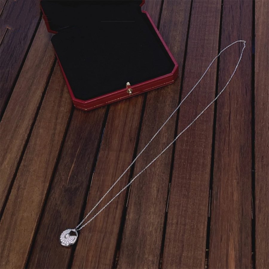 [Imperial] AMULETTE SILVER FULL DIAMOND NECKLACE