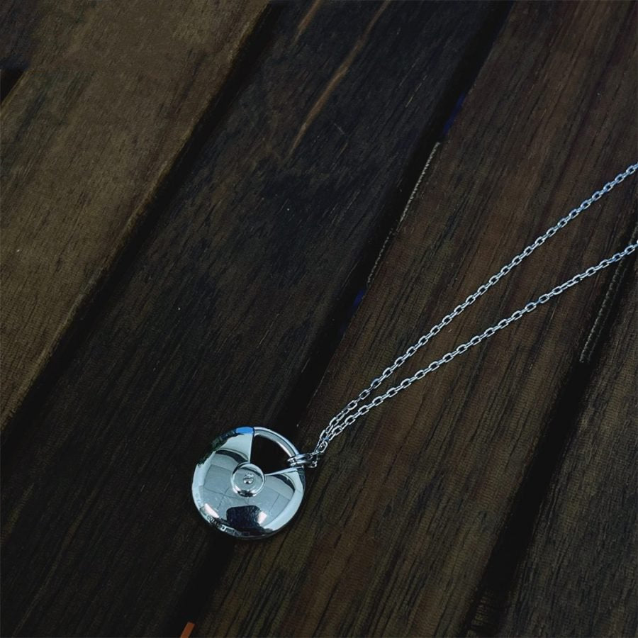 [Imperial] AMULETTE SILVER FULL DIAMOND NECKLACE