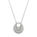 [Imperial] AMULETTE SILVER FULL DIAMOND NECKLACE