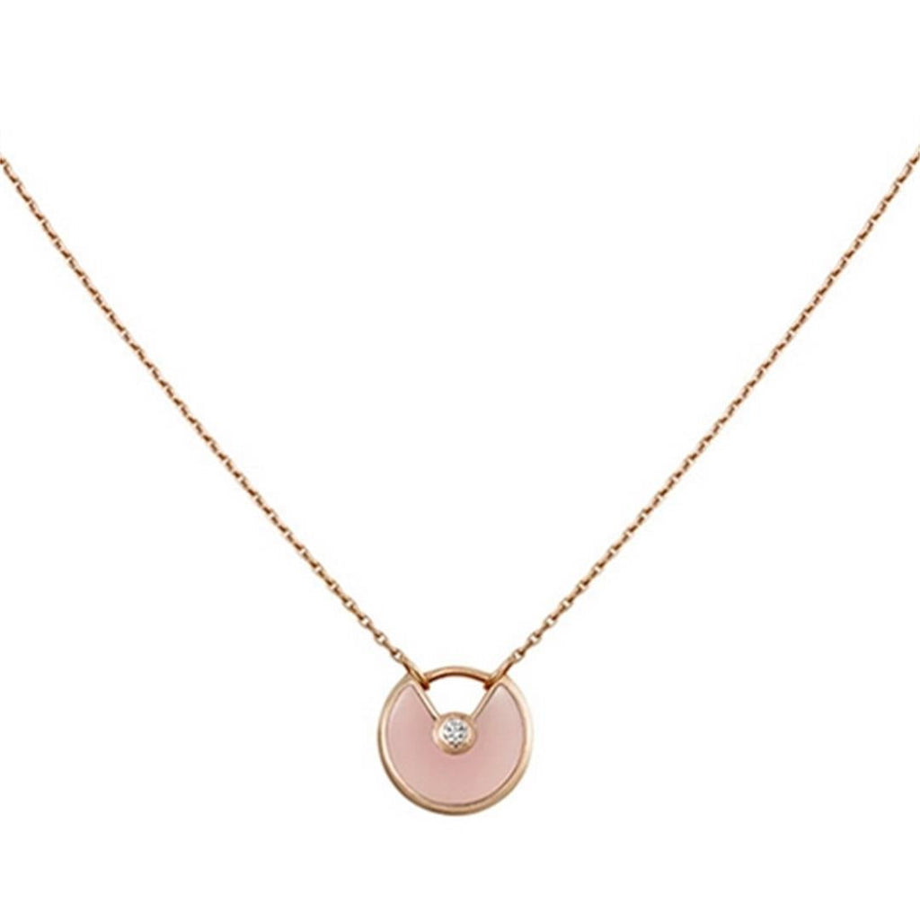[Imperial] AMULETTE ROSE GOLD PINK MOP NECKLACE