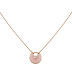 [Imperial] AMULETTE ROSE GOLD PINK MOP NECKLACE
