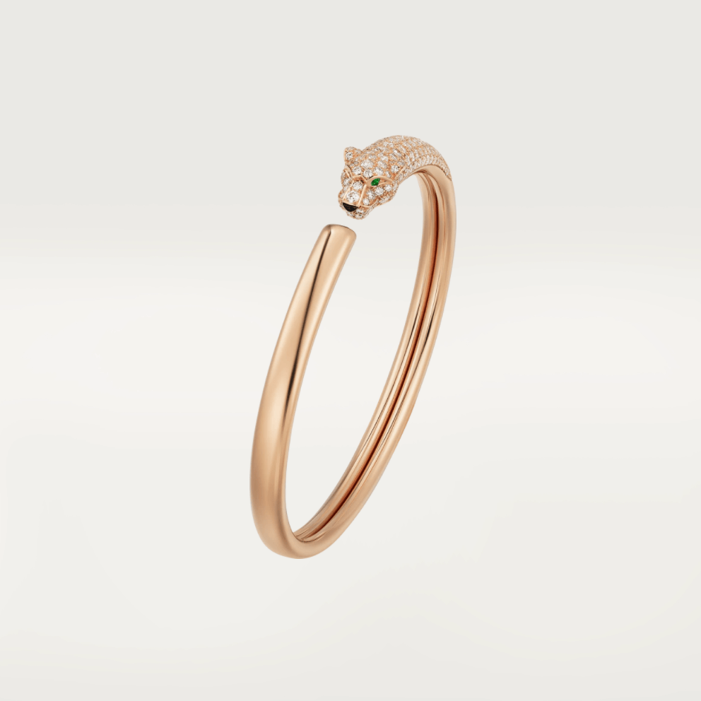 [Imperial] PANTHERE ROSE GOLD DIAMOND OPEN BRACELET