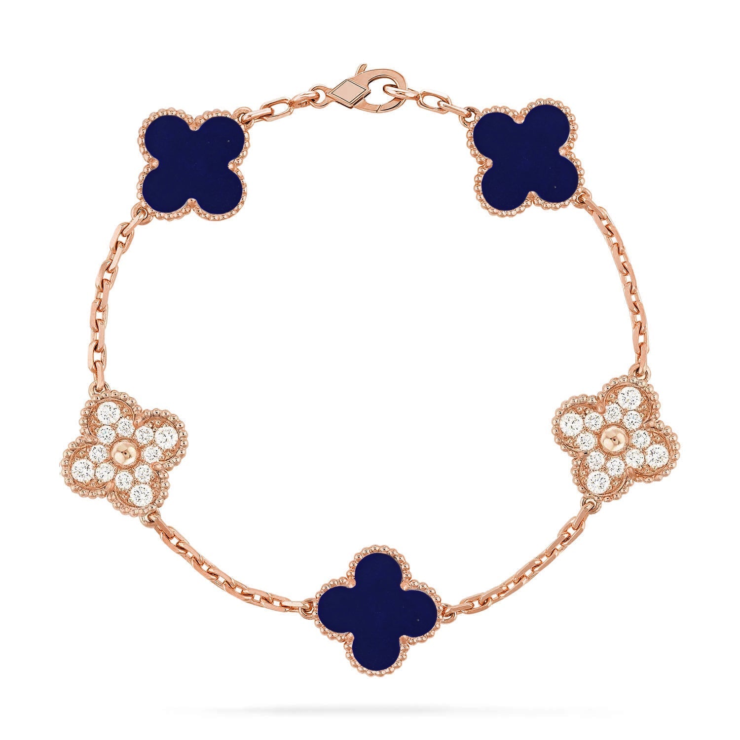 [Imperial]New CLOVER 5 MOTIF LAPIS LAZULI BRACELET COLLECTION
