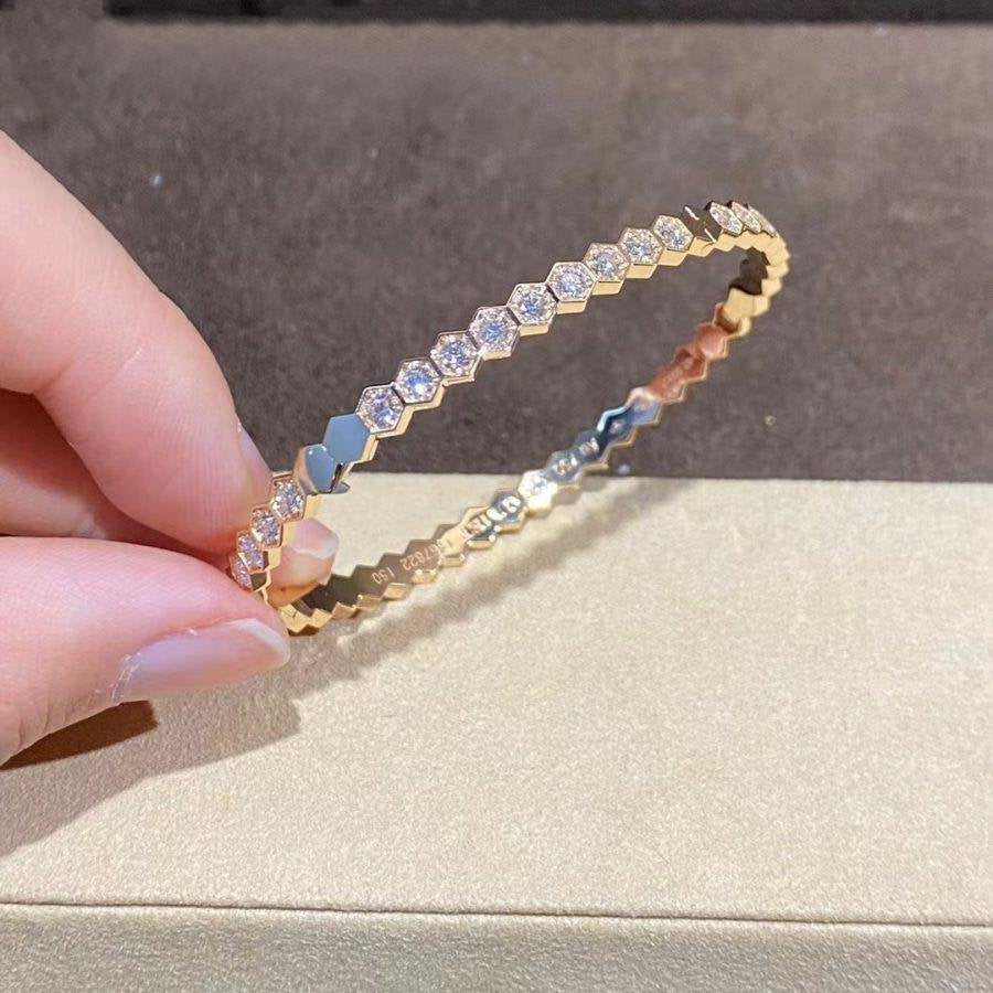 [Imperial] BEE LOVE GOLD BRACELET FULL DIAMOND