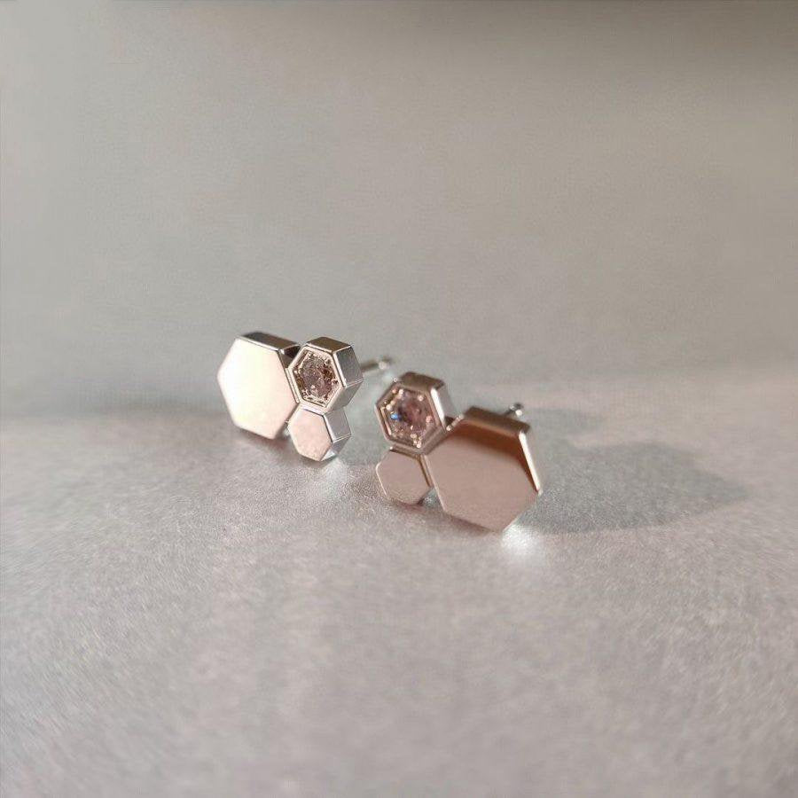 [Imperial] BEE LOVE SILVER DIAMOND EARRINGS