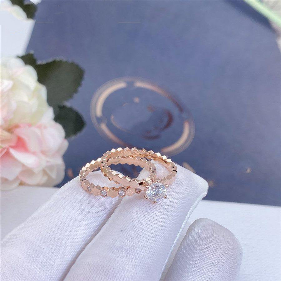 [Imperial] BEE LOVE RING PINK GOLD 1 DIAMOND