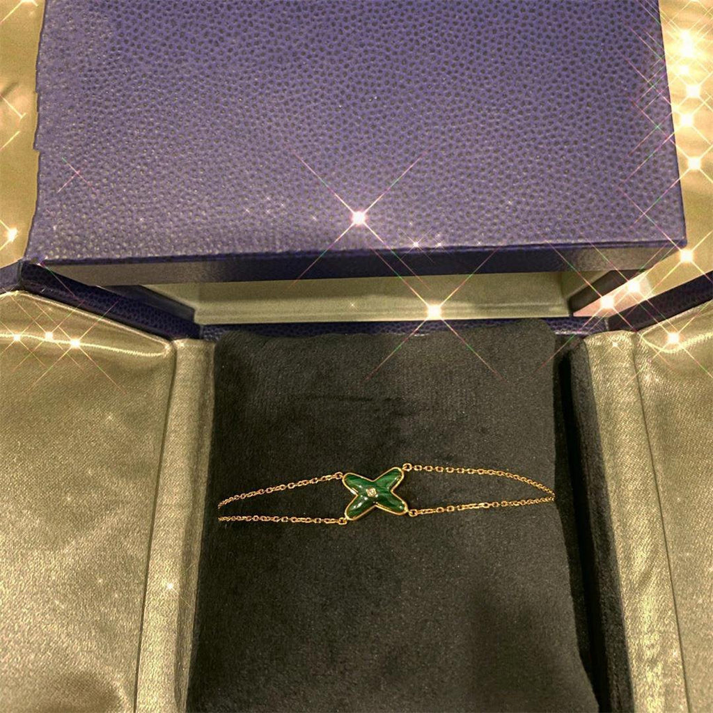 [Imperial] JEUX BRACELET MALACHITE PINK GOLD 1 DIAMOND