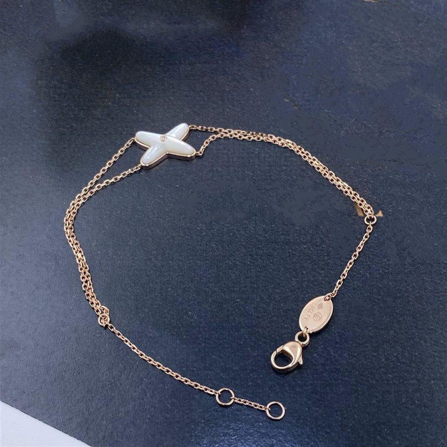 [Imperial] JEUX BRACELET WHITE MOP PINK GOLD 1 DIAMOND