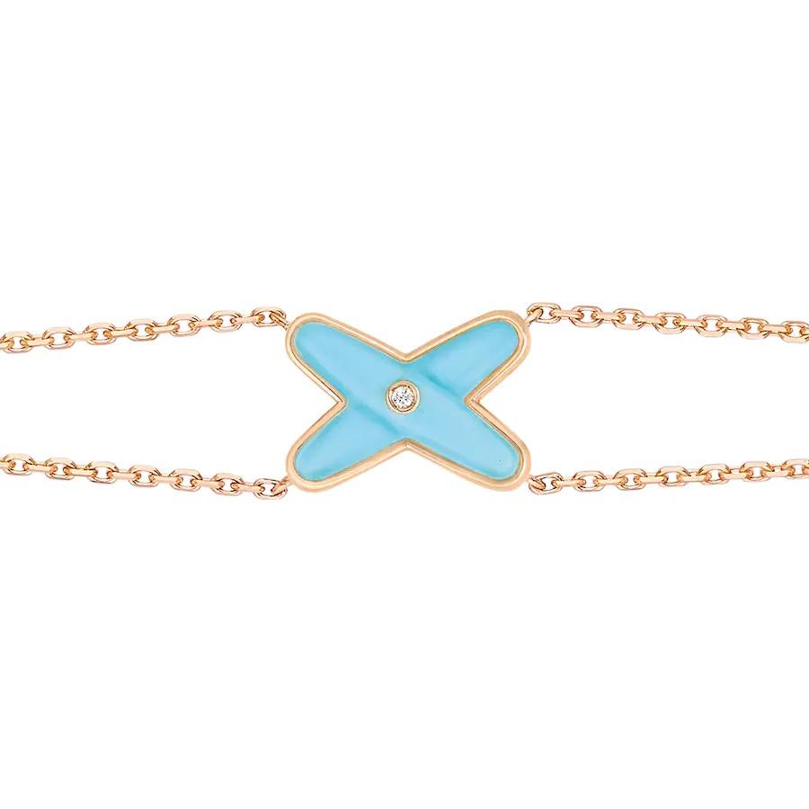 [Imperial] JEUX BRACELET TURQUOISE PINK GOLD 1 DIAMOND