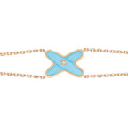 [Imperial] JEUX BRACELET TURQUOISE PINK GOLD 1 DIAMOND