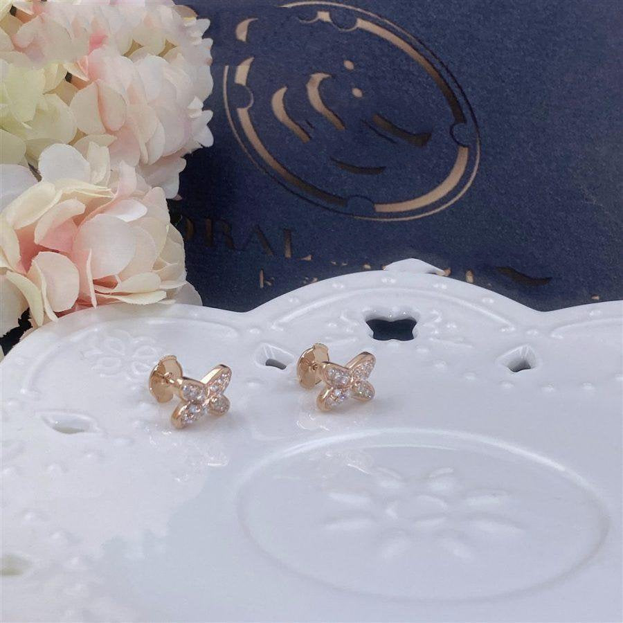 [Imperial] JEUX DE PINK GOLD DIAMOND EARRINGS
