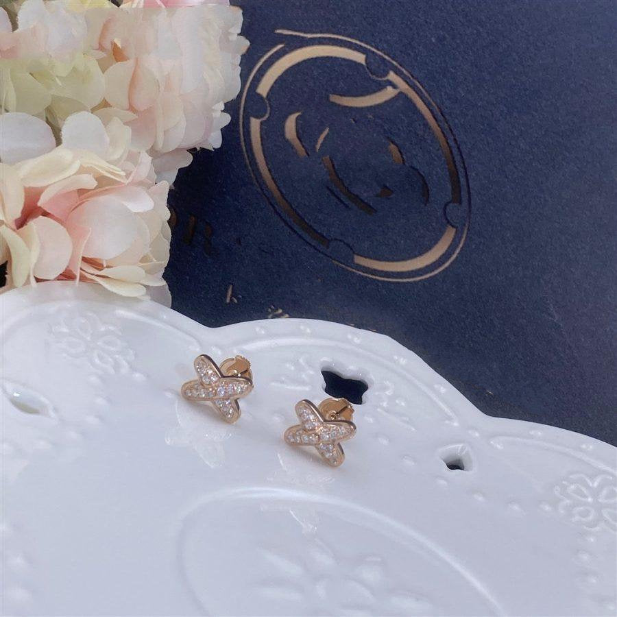 [Imperial] JEUX DE PINK GOLD DIAMOND EARRINGS