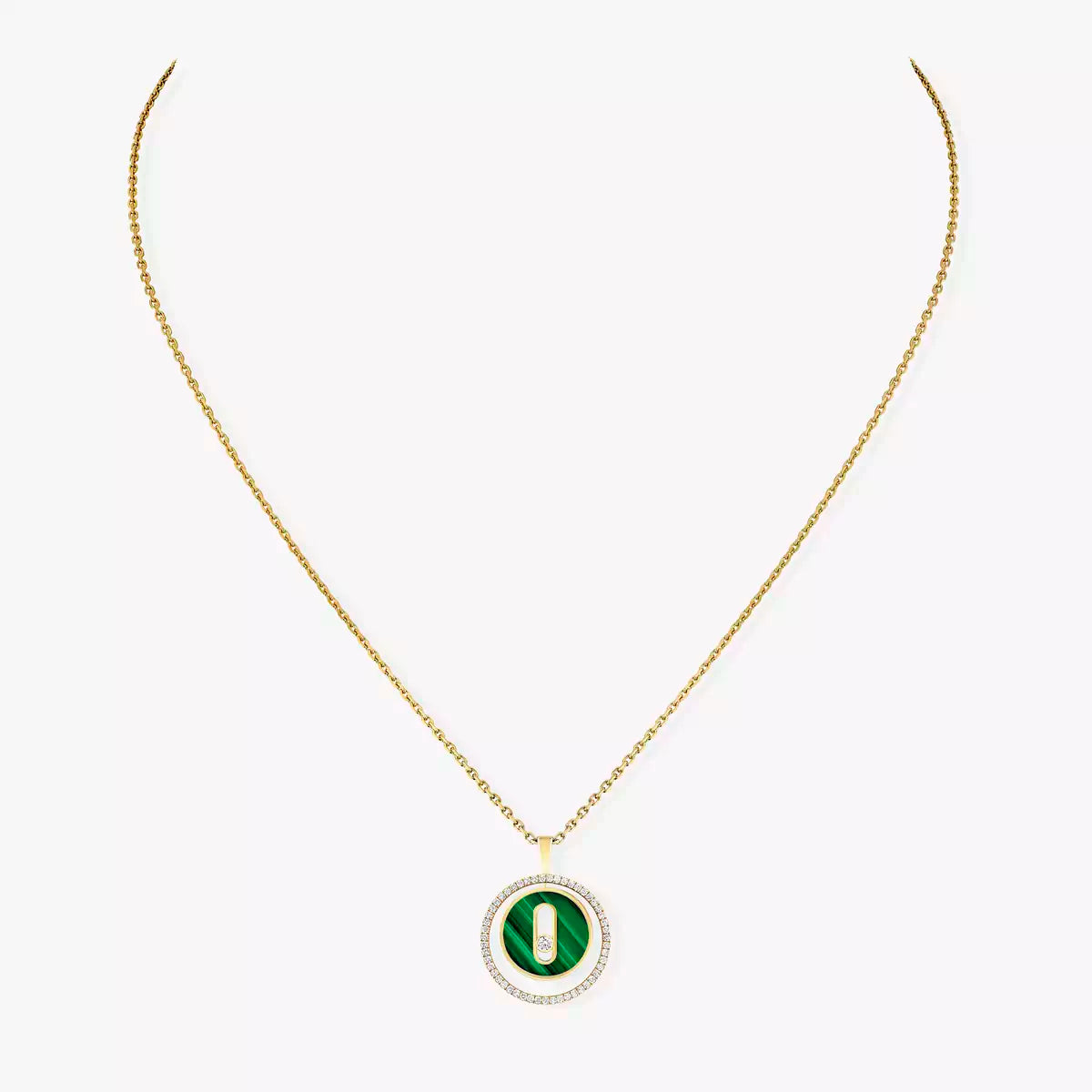 [Imperial] Lucky Move Diamond Necklace in Rose Gold and White Mother-of-Pearl