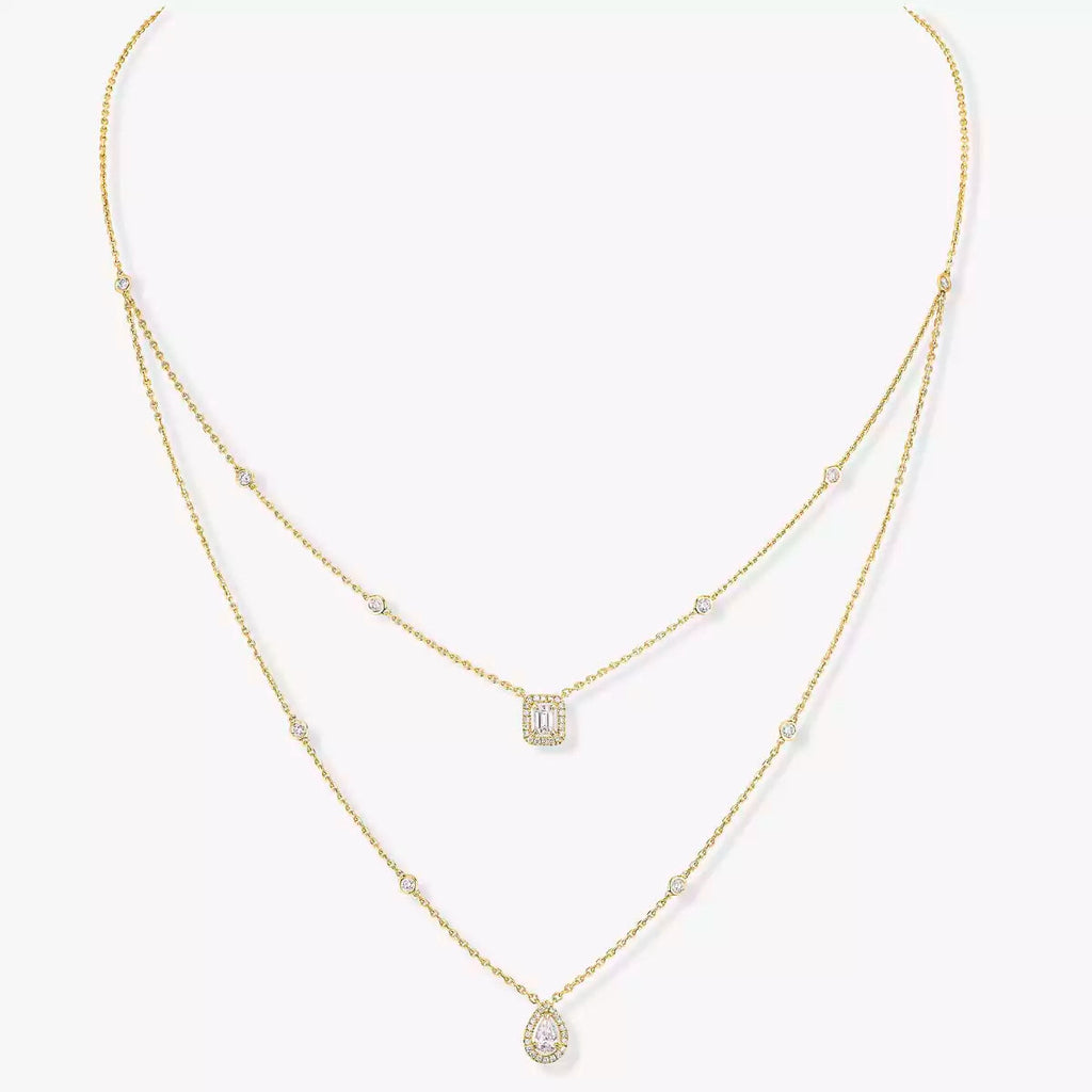 [Imperial] Diamond Necklace My Twin 2 Rows