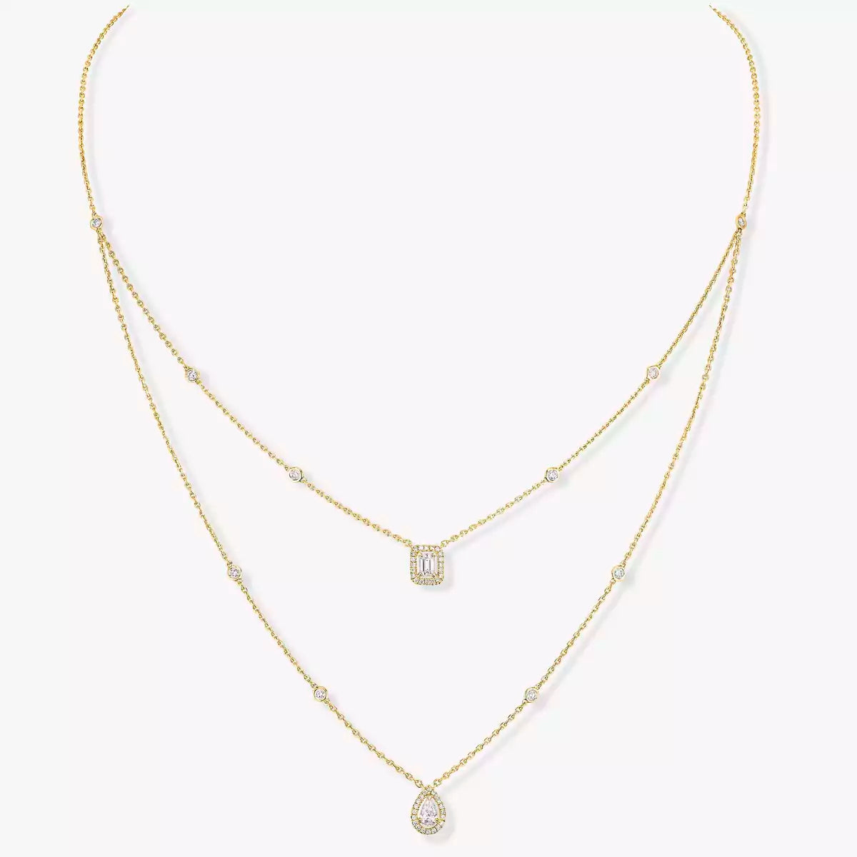 [Imperial] Diamond Necklace My Twin 2 Rows