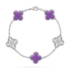 [Imperial]New CLOVER 5 MOTIF LIGHT PURPLE BRACELET COLLECTION